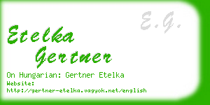 etelka gertner business card